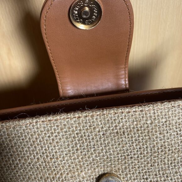 Nasty Gal Natural Burlap Beach Backpack/Bag New With Tags - Picture 4 of 9